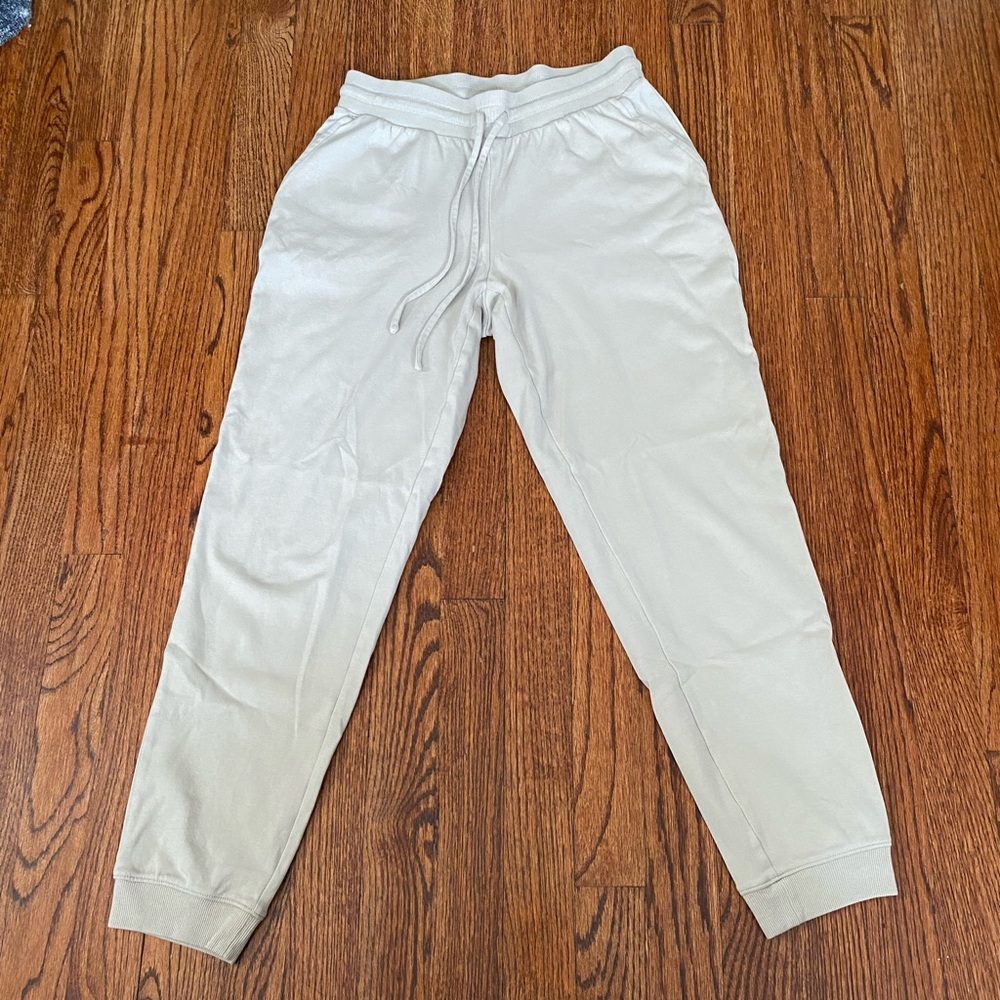 Haven Well Within Lounge Pants Beige Tan Ankle Drawstring Joggers Women XS
